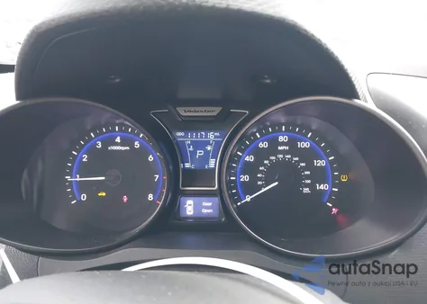 2014 Hyundai Veloster Turbo W/Blue из США, поврежденный, VIN KMHTC6AE6EU206856